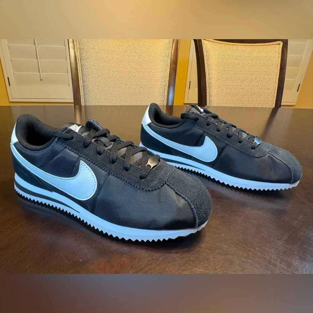 New Nike Cortez Black White Sneaker Shoes